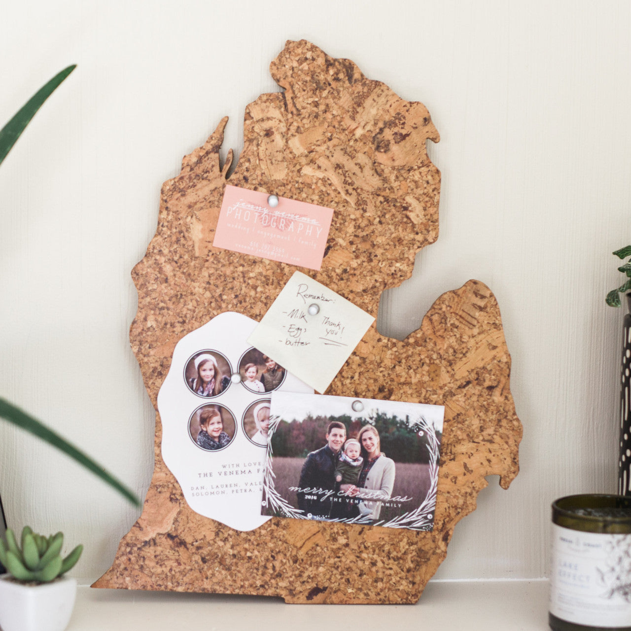 Cork Map of Michigan - Lower Peninsula, Wall Decor - GEO 101 DESIGN