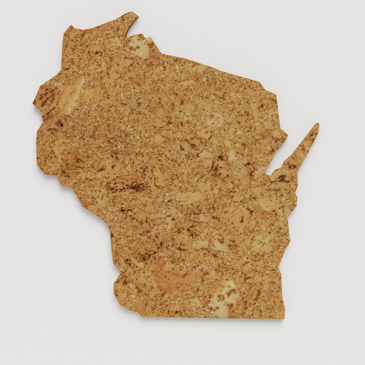 Cork Map of Wisconsin,  - GEO 101 DESIGN